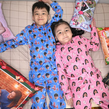 Load image into Gallery viewer, Face with Texts Kids' Pajamas