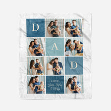 Load image into Gallery viewer, Colorblock Pattern Fleece Blanket