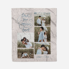 Load image into Gallery viewer, Love You To the Moon Fleece Blanket