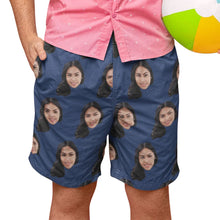 Load image into Gallery viewer, Face Pattern Men's Beach Shorts