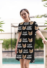 Load image into Gallery viewer, Face with Text T-Shirt Dress