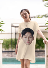 Load image into Gallery viewer, Portrait Face T-Shirt Dress