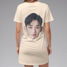 Load image into Gallery viewer, Portrait Face T-Shirt Dress