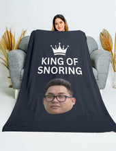 Load image into Gallery viewer, King of Snoring Blanket
