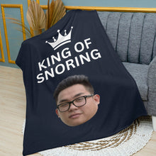 Load image into Gallery viewer, King of Snoring Blanket