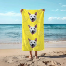 Load image into Gallery viewer, Portrait Face Beach Towel