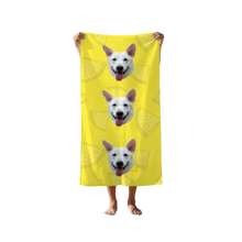 Load image into Gallery viewer, Portrait Face Beach Towel