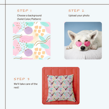 Load image into Gallery viewer, Face with Text Throw Pillow