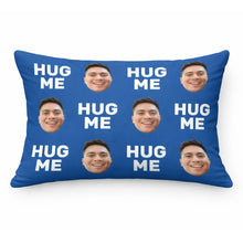Load image into Gallery viewer, Face with Text Bed Pillow