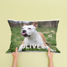 Load image into Gallery viewer, Photo with Name Bed Pillow