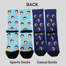 Load image into Gallery viewer, Crazy Heads Crew Socks