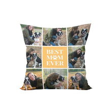 Load image into Gallery viewer, Best Mom Ever Collage Throw Pillow