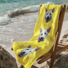 Load image into Gallery viewer, Portrait Face Beach Towel