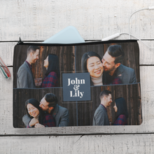 Load image into Gallery viewer, Couple Gallery of Four Zippered Pouch