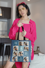 Load image into Gallery viewer, Colorblock Pattern Tote Bag