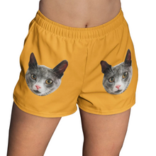 Load image into Gallery viewer, Portrait Face Pattern Women's Beach Shorts