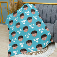 Load image into Gallery viewer, Face with Texts Blanket