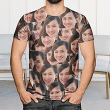 Load image into Gallery viewer, Crazy Face Pattern Men's T-shirt