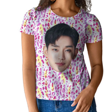 Load image into Gallery viewer, Portrait Face Pattern Women's T-shirt