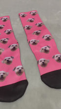 Load and play video in Gallery viewer, Crazy Heads Crew Socks