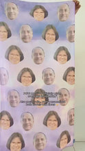 Load and play video in Gallery viewer, Face Pattern Beach Towel