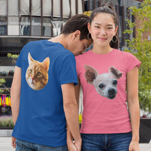 Load image into Gallery viewer, Portrait Face Pattern Women's T-shirt