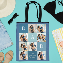 Load image into Gallery viewer, Colorblock Pattern Tote Bag