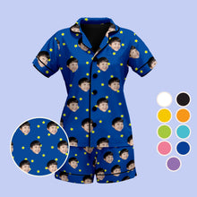Load image into Gallery viewer, Starry Night Short Sleeve Women's Pajama