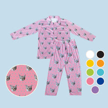 Load image into Gallery viewer, Polka Dot Men's Long Sleeve Pajama