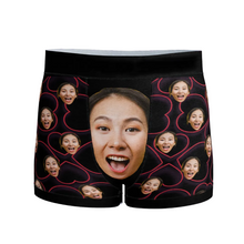 Load image into Gallery viewer, Zoomed Face Pattern Boxer Briefs