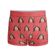 Load image into Gallery viewer, Face Pattern Boxer Briefs