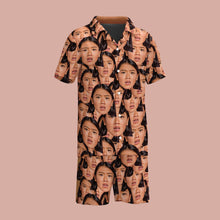 Load image into Gallery viewer, Crazy Face Short Sleeve Men's Pajama