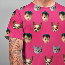 Load image into Gallery viewer, Face Pattern Men's T-shirt