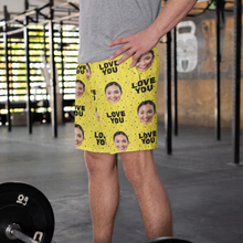 Load image into Gallery viewer, Face with Texts Cotton Shorts