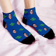 Load image into Gallery viewer, Face with Texts Low Cut Socks