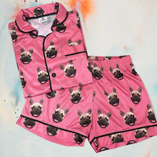 Load image into Gallery viewer, Hearts Pattern Short Sleeve Women's Pajama