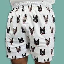 Load image into Gallery viewer, Face with Texts Cotton Shorts