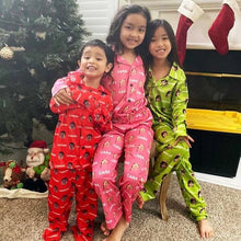 Load image into Gallery viewer, Face with Texts Kids' Pajamas