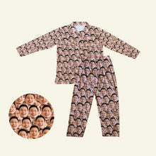 Load image into Gallery viewer, Crazy Face Men's Long Sleeve Pajama