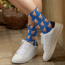 Load image into Gallery viewer, Face Pattern Crew Socks