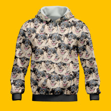 Load image into Gallery viewer, Crazy Face Pattern Hoodie