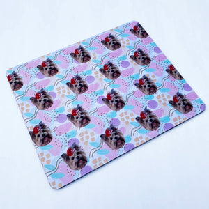 Face Pattern Mouse Pad
