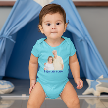 Load image into Gallery viewer, Portrait Face Baby Onesie