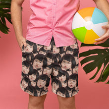 Load image into Gallery viewer, Crazy Face Men's Beach Shorts