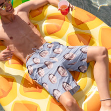 Load image into Gallery viewer, Face Pattern Men's Beach Shorts