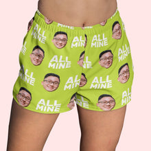 Load image into Gallery viewer, Face with Texts Women's Beach Shorts