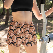 Load image into Gallery viewer, Crazy Face Women's Beach Shorts