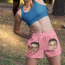 Load image into Gallery viewer, Portrait Face Pattern Women's Beach Shorts