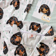 Load image into Gallery viewer, Polka Dot Men's Long Sleeve Pajama