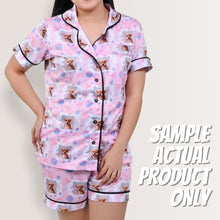 Load image into Gallery viewer, Hearts Pattern Short Sleeve Women's Pajama